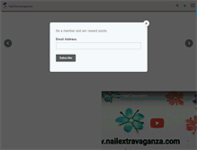 Tablet Screenshot of nailextravaganza.com